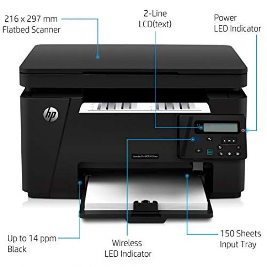 HP Laserjet Pro M126nw All-in-One B&W Printer for Home: Print Compact Printing Refurbished