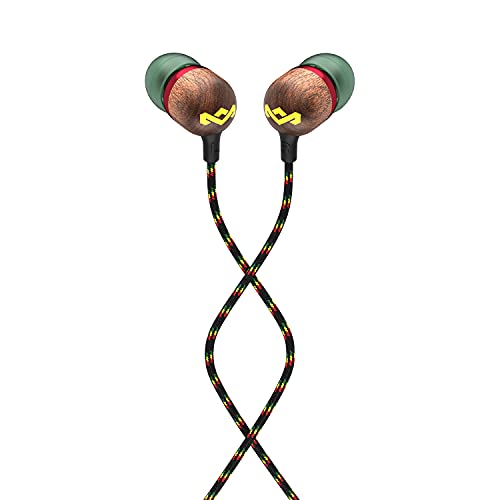 House of Marley Smile Jamaica in-Ear Headphones with Mic - Rasta House of Marley Smile Jamaica in-Ear Headphones with Mic - Rasta