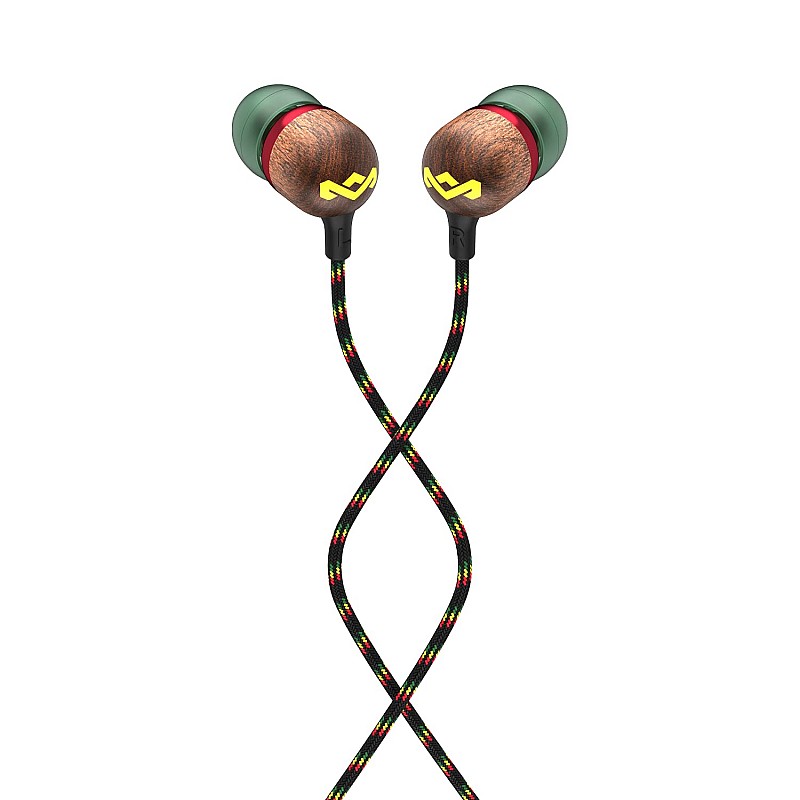 House of Marley Smile Jamaica in-Ear Headphones with Mic - Rasta