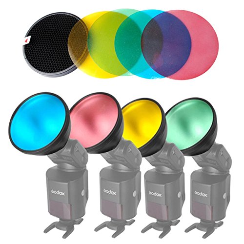 Godox Ad-s11 Color Gel Pack + Reflector Grid Kit for Witstro Flash-ad180 Ad360 Godox Ad-s11 Color Gel Pack + Reflector Grid Kit for Witstro Flash-ad180 Ad360