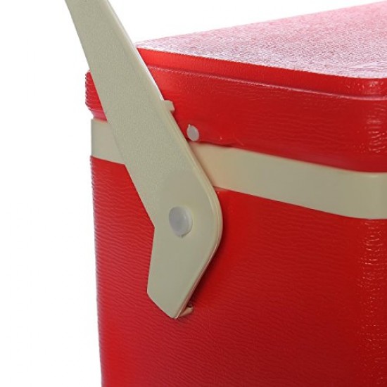 Cello Chiller Ice Box Standard Size for Travel Party Bar Ice Cubes Cold Drinks Medical Purpose 3 Litre, Red