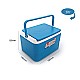 Cello Plastic Chiller Ice Packs, 3 Litres, Blue