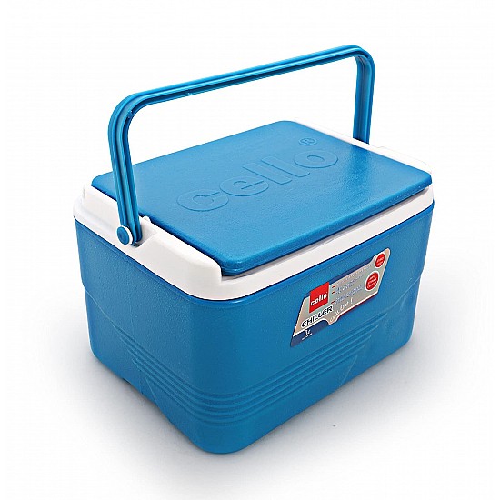 Cello Plastic Chiller Ice Packs, 3 Litres, Blue