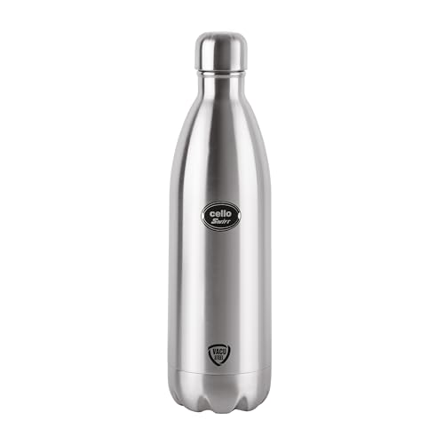 Cello Swift Stainless Steel Vacuum Insulated Flask 1000ml Hot and Cold Water Bottle for Home, Office, Travel Cello Swift Stainless Steel Vacuum Insulated Flask 1000ml Hot and Cold Water Bottle for Home, Office, Travel