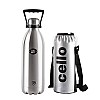 Cello Swift Stainless Steel Vacuum Insulated Flask 1000ml Hot and Cold Water Bottle for Home, Office, Travel