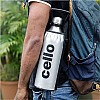 Cello Swift Stainless Steel Vacuum Insulated Flask 1000ml Hot and Cold Water Bottle for Home, Office, Travel