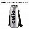 Cello Swift Stainless Steel Vacuum Insulated Flask 1000ml Hot and Cold Water Bottle for Home, Office, Travel