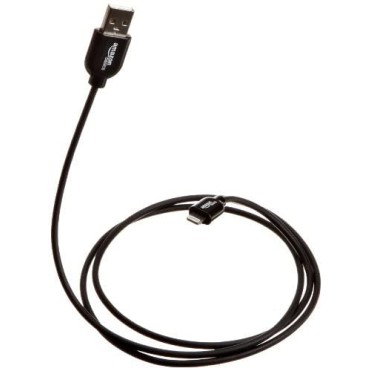 AmazonBasics Apple Certified Lightning to USB Cable - 3 Feet (0.9 Meters) - Black AmazonBasics Apple Certified Lightning to USB Cable - 3 Feet (0.9 Meters) - Black