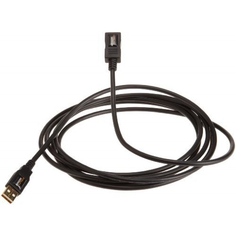 Amazon Basics USB 2.0 Extension Cable - A-Male to A-Female for Personal Computer, Printer - 6.5 Feet (Black, 2 Meters) Amazon Basics USB 2.0 Extension Cable - A-Male to A-Female for Personal Computer, Printer - 6.5 Feet (Black, 2 Meters)