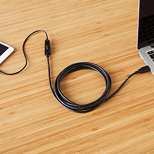 Amazon Basics USB 2.0 Extension Cable - A-Male to A-Female for Personal Computer, Printer - 6.5 Feet (Black, 2 Meters) Amazon Basics USB 2.0 Extension Cable - A-Male to A-Female for Personal Computer, Printer - 6.5 Feet (Black, 2 Meters)
