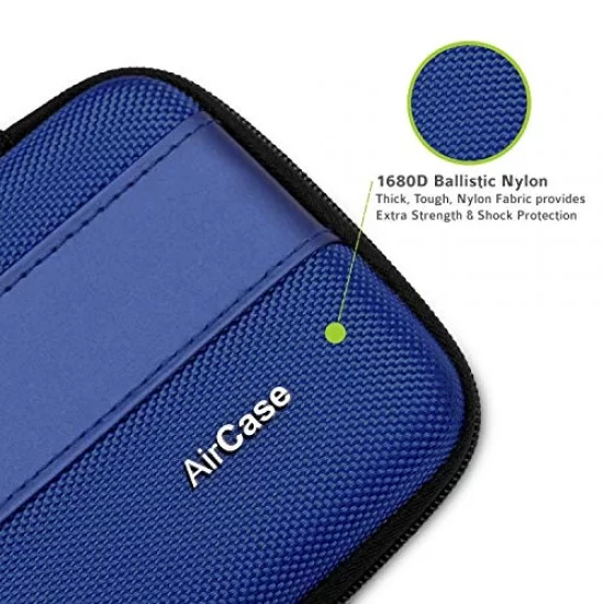 AirCase Rugged Hard Drive Case  Waterproof (Blue)