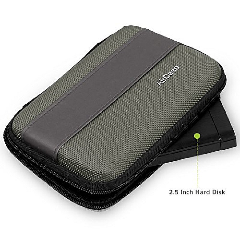 AirCase AP-HDC External Hard Drive Case for 2.5-Inch Hard Drive (Gray)