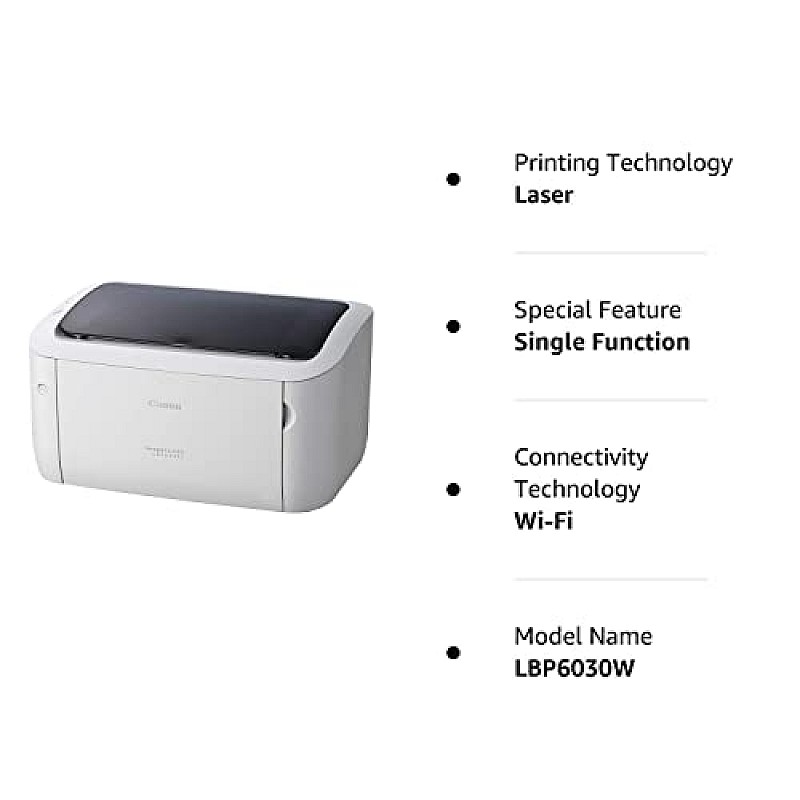 Canon imageCLASS LBP6030W Wi-Fi Mono Printer, Windows, Mac and Linux Support refurbished