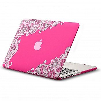 Kuzy R5 13-inch Rubberized Hard Case for MacBook Air (Pink)