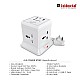 Goldmedal 360 Degree Power Strip (White) Pack Of 1, 6-Outlet International Sockets, 3-Pin 2 Meter Cable, Master Switch With Led Light Indicator And Overload Protector For Home & Office,240Volts