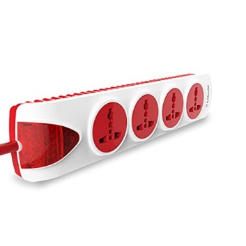 Goldmedal 360 Degree Power Strip (White) Pack Of 1, 6-Outlet International Sockets, 3-Pin 2 Meter Cable, Master Switch With Led Light Indicator And Overload Protector For Home & Office,240Volts Goldmedal 360 Degree Power Strip (White) Pack Of 1, 6-Outlet International Sockets, 3-Pin 2 Meter Cable, Master Switch With Led Light Indicator And Overload Protector For Home & Office,240Volts