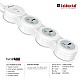 Goldmedal 360 Degree Power Strip (White) Pack Of 1, 6-Outlet International Sockets, 3-Pin 2 Meter Cable, Master Switch With Led Light Indicator And Overload Protector For Home & Office,240Volts