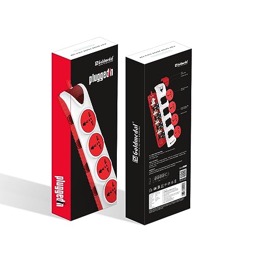 Goldmedal 360 Degree Power Strip (White) Pack Of 1, 6-Outlet International Sockets, 3-Pin 2 Meter Cable, Master Switch With Led Light Indicator And Overload Protector For Home & Office,240Volts Goldmedal 360 Degree Power Strip (White) Pack Of 1, 6-Outlet International Sockets, 3-Pin 2 Meter Cable, Master Switch With Led Light Indicator And Overload Protector For Home & Office,240Volts