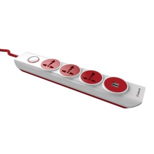 Goldmedal 360 Degree Power Strip (White) Pack Of 1, 6-Outlet International Sockets, 3-Pin 2 Meter Cable, Master Switch With Led Light Indicator And Overload Protector For Home & Office,240Volts Goldmedal 360 Degree Power Strip (White) Pack Of 1, 6-Outlet International Sockets, 3-Pin 2 Meter Cable, Master Switch With Led Light Indicator And Overload Protector For Home & Office,240Volts