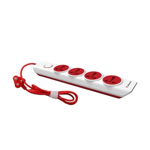 Goldmedal 360 Degree Power Strip (White) Pack Of 1, 6-Outlet International Sockets, 3-Pin 2 Meter Cable, Master Switch With Led Light Indicator And Overload Protector For Home & Office,240Volts Goldmedal 360 Degree Power Strip (White) Pack Of 1, 6-Outlet International Sockets, 3-Pin 2 Meter Cable, Master Switch With Led Light Indicator And Overload Protector For Home & Office,240Volts