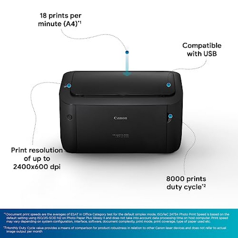 Canon imageCLASS LBP6030B Mono Printer, Windows, Mac, and Linux Support [refurbished]