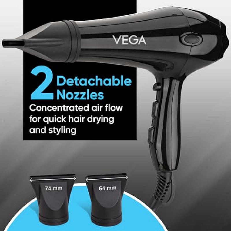 Vega Vhdp-02 Professional Hair Dryer 2000W Black