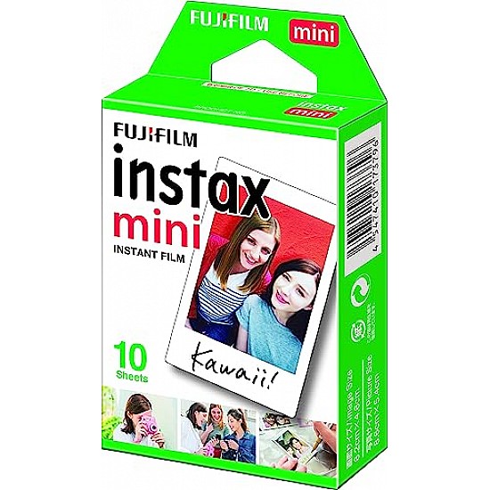 Fujifilm Instax Mini Single Pack 10 Sheets Instant Film for Fuji Instant Cameras