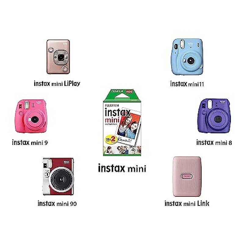 Fujifilm Instax Mini Single Pack 10 Sheets Instant Film for Fuji Instant Cameras