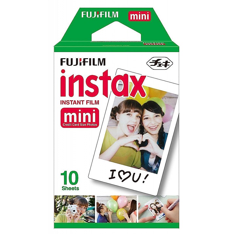 Fujifilm Instax Mini Single Pack 10 Sheets Instant Film for Fuji Instant Cameras