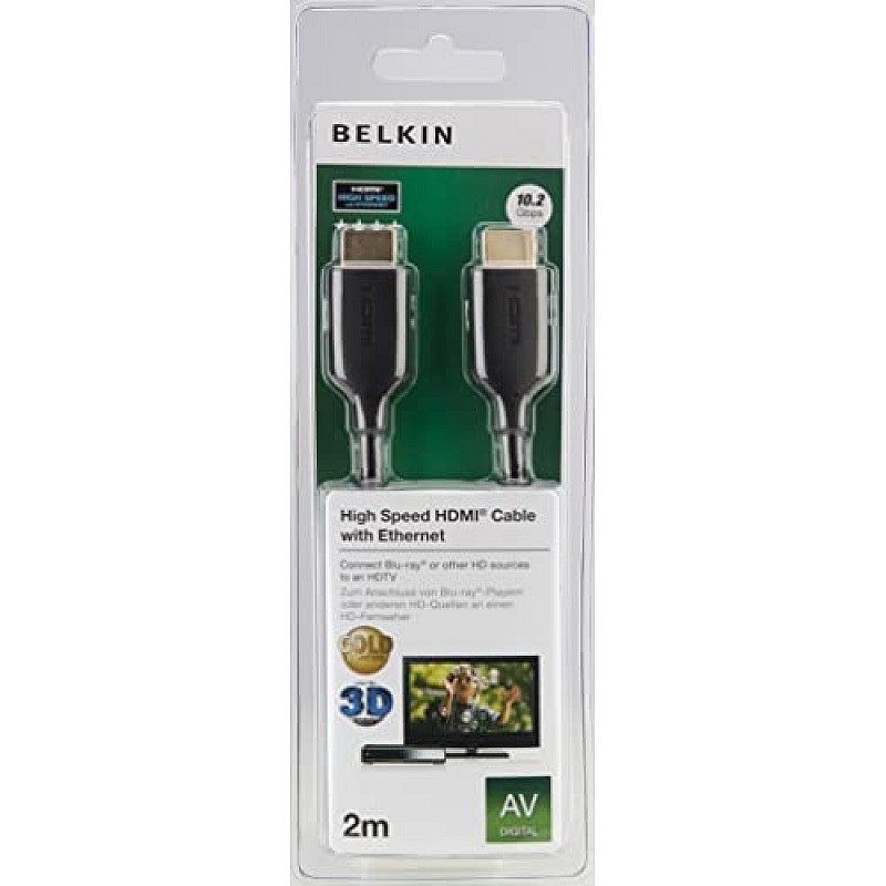 Belkin High Speed HDMI Cable with Ethernet - 5 Meter (Black)