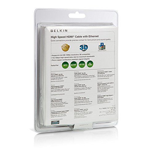 Belkin High Speed HDMI Cable with Ethernet - 5 Meter (Black) Belkin High Speed HDMI Cable with Ethernet - 5 Meter (Black)