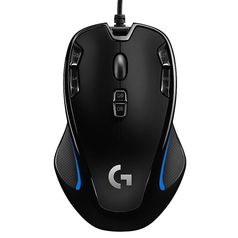 Logitech G300s USB Wired Gaming Mouse, 2, 500 DPI, RGB, Light Weight - Black