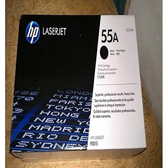 HP 55A Original Laserjet Toner Cartridge (CE255A), Black