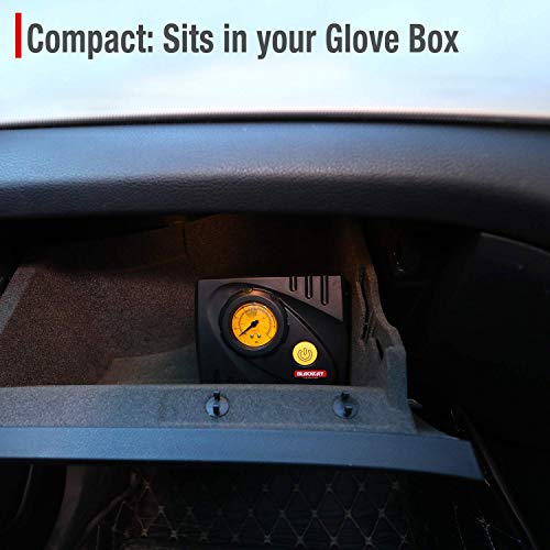 Blackcat Compact Portable Tyre Inflator/Air Pump for Cars & Bikes | Liliput