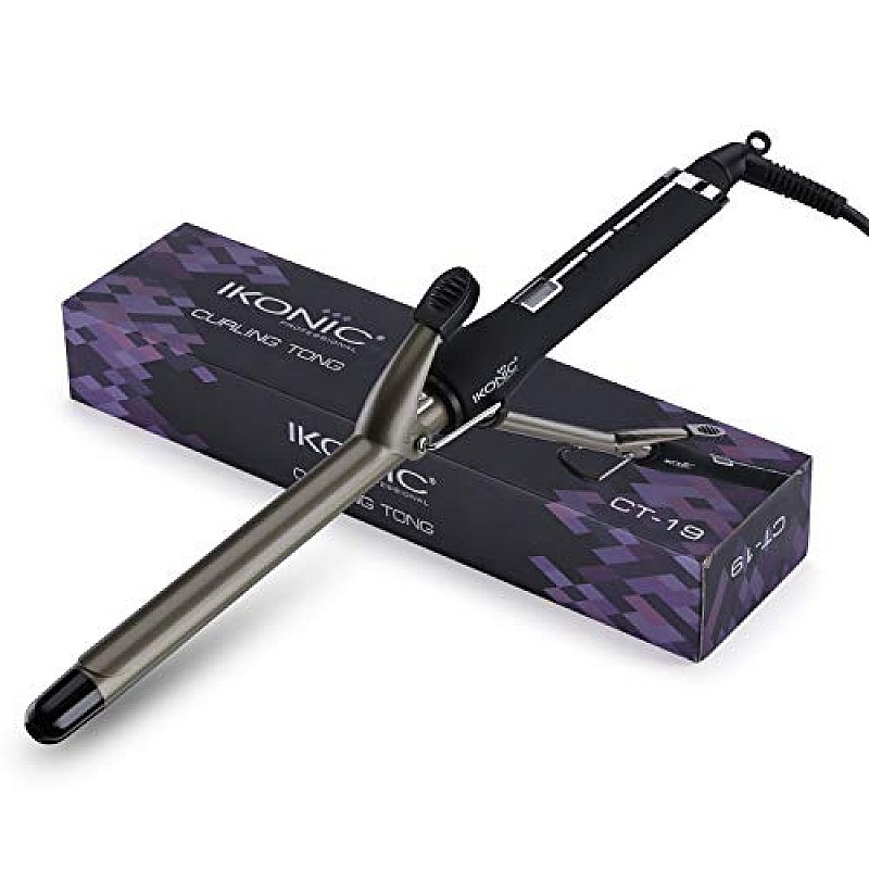 IKONIC CURLING TONG- 19MM (BLACK AND GOLDEN)