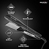 Ikonic Pro Titanium Shine Hair Straightener Black with AI Technology, Professional Dual Titanium Floating Plates, Auto Shut off function