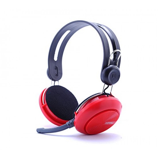 ZEBRONICS Headphones Fusion RED