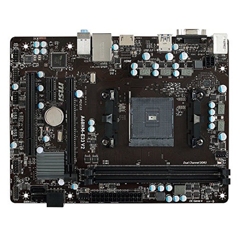 MSI A68HM-E33 V2 Supports FM2+ Socket for AMD® A-Series/Athlon™ Series Processor