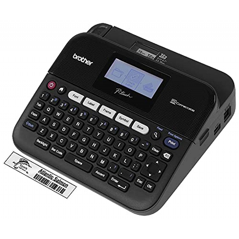 Brother Ptouch PT-D450 Label Printer, Black, Small