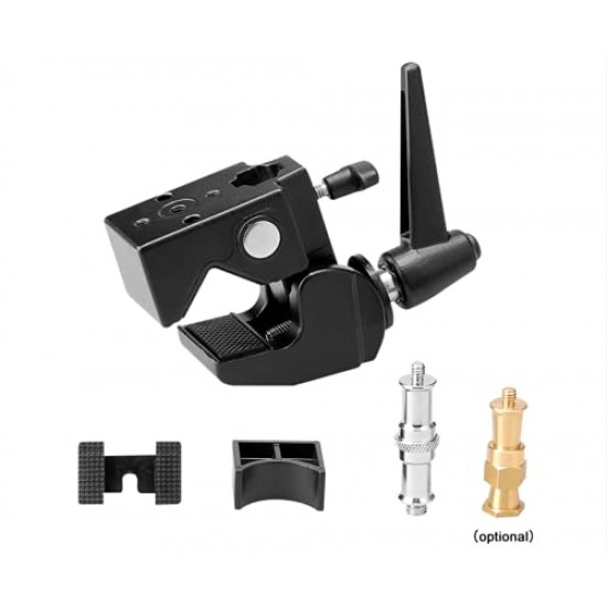 E-Image EI-A25 Photography Super Clamp with Stud Compatible with Camera/DSLR/Light Stand/Cross Bars/Tripod Payload 10 Kg