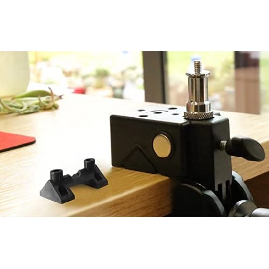 E-Image EI-A25 Photography Super Clamp with Stud Compatible with Camera/DSLR/Light Stand/Cross Bars/Tripod Payload 10 Kg