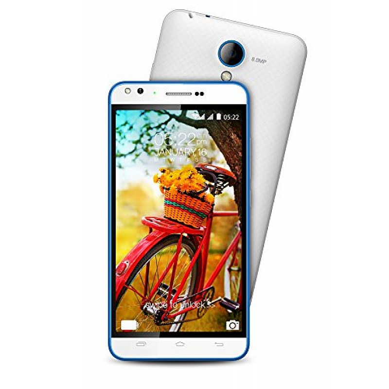 Karbonn Titanium Machfive (White-Blue) refurbished-