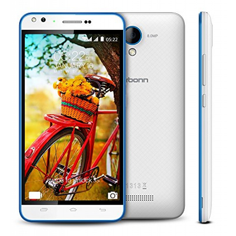 Karbonn Titanium Machfive (White-Blue) refurbished-