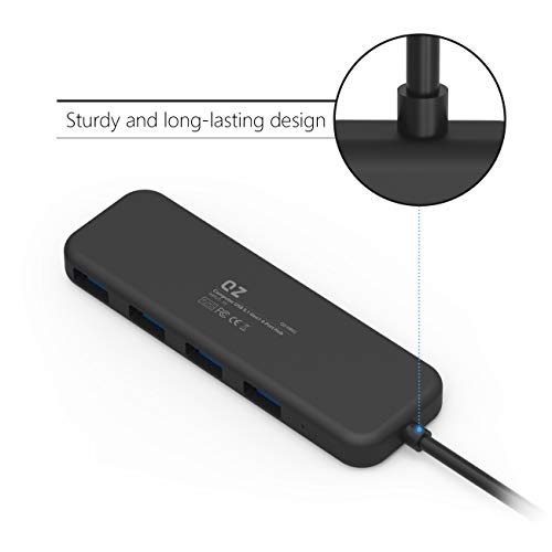 QZ USB Hub, 4 Ports, 1.3 feet Cable, USB 3.1 Gen 1 QZ USB Hub, 4 Ports, 1.3 feet Cable, USB 3.1 Gen 1