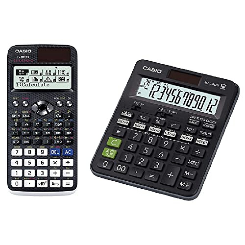 Casio FX-991EX Classwiz Non-Programmable Scientific Calculator, 552 Functions with Menu Driven Interface, Black