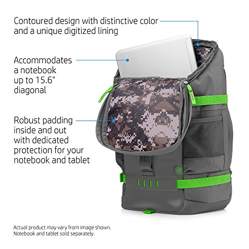 HP Odyssey Backpack for 15.6-inch Laptop (Grey/Green) HP Odyssey Backpack for 15.6-inch Laptop (Grey/Green)