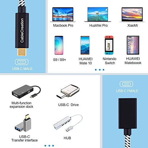 AIRTREE Short USB-C to USB 3.0 Female Adapter 0.5 FT Gen1 AIRTREE Short USB-C to USB 3.0 Female Adapter 0.5 FT Gen1