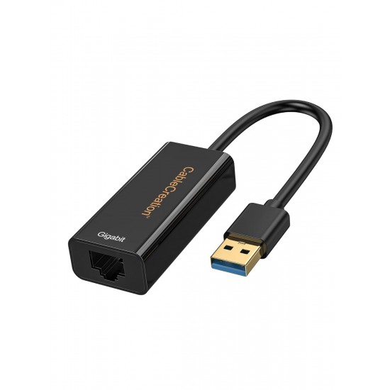 CableCreation USB to Ethernet Adapter, USB 3.0 to 10/100/1000 Gigabit Wired LAN Network Adapter Windows, MacBook