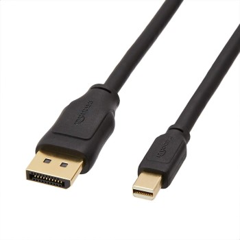 AmazonBasics Mini DisplayPort to Display Port Cable-3 Feet Black 