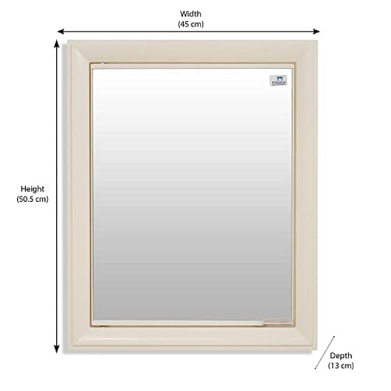 Nilkamal GEMM Bathroom Cabinet with Mirror